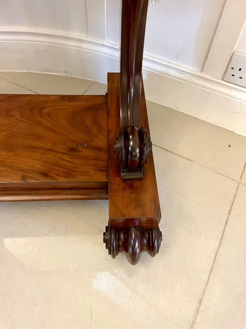 Large Antique Victorian Quality Mahogany Cheval Mirror - Image 9